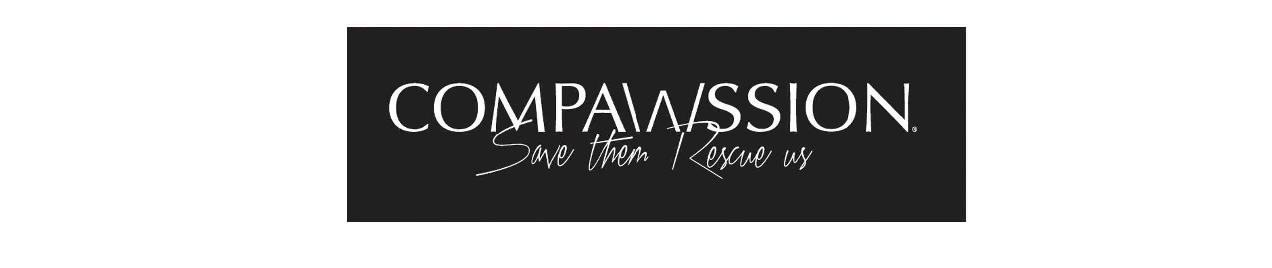 Compawssion brand tagline treatment