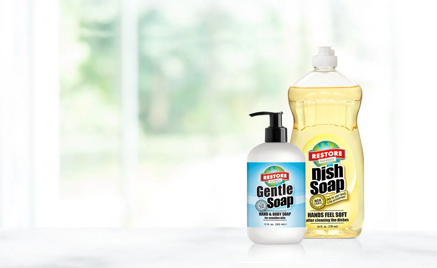 Restore Naturals brand campaign imagery