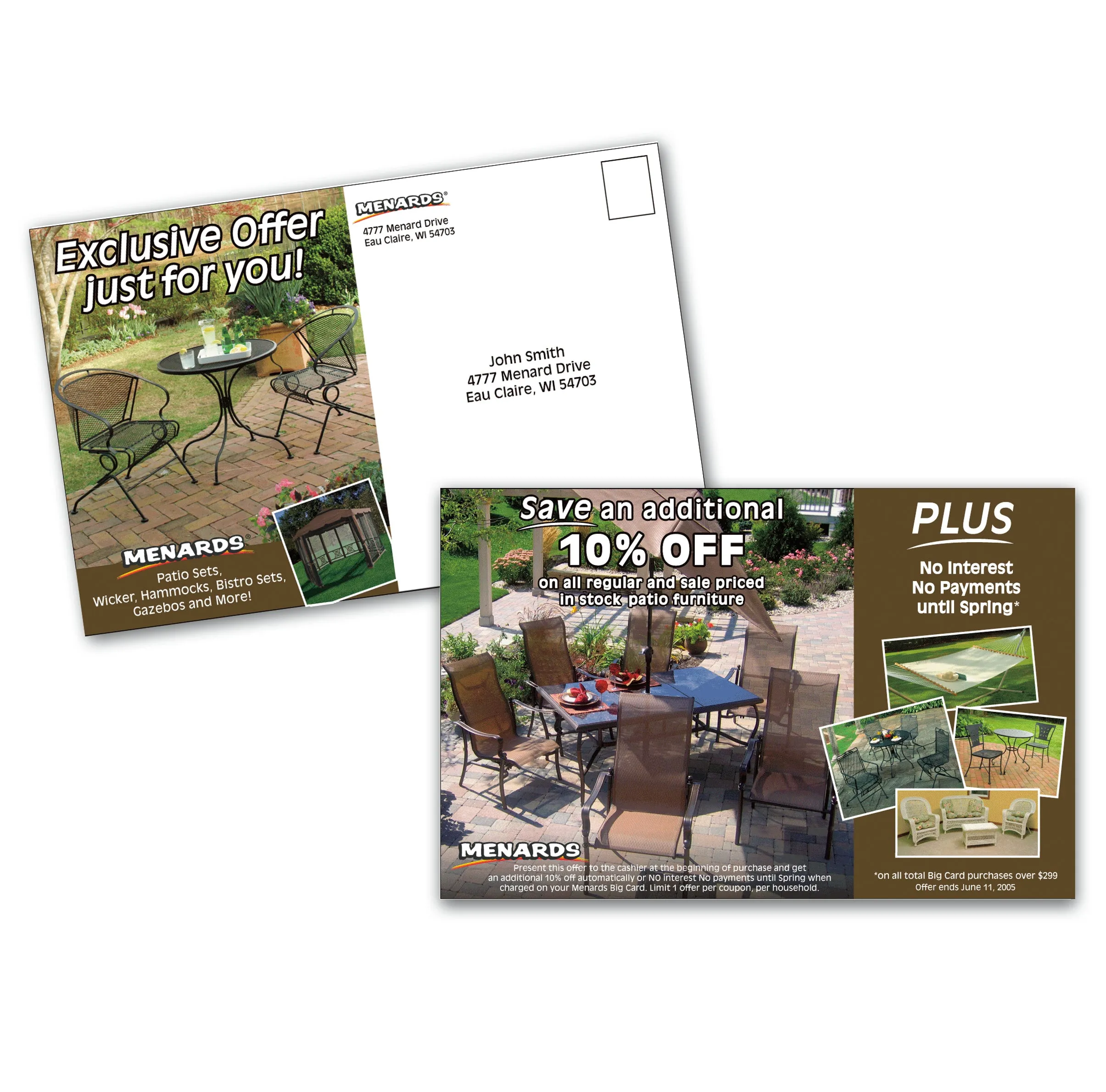 Menards direct mail campaign