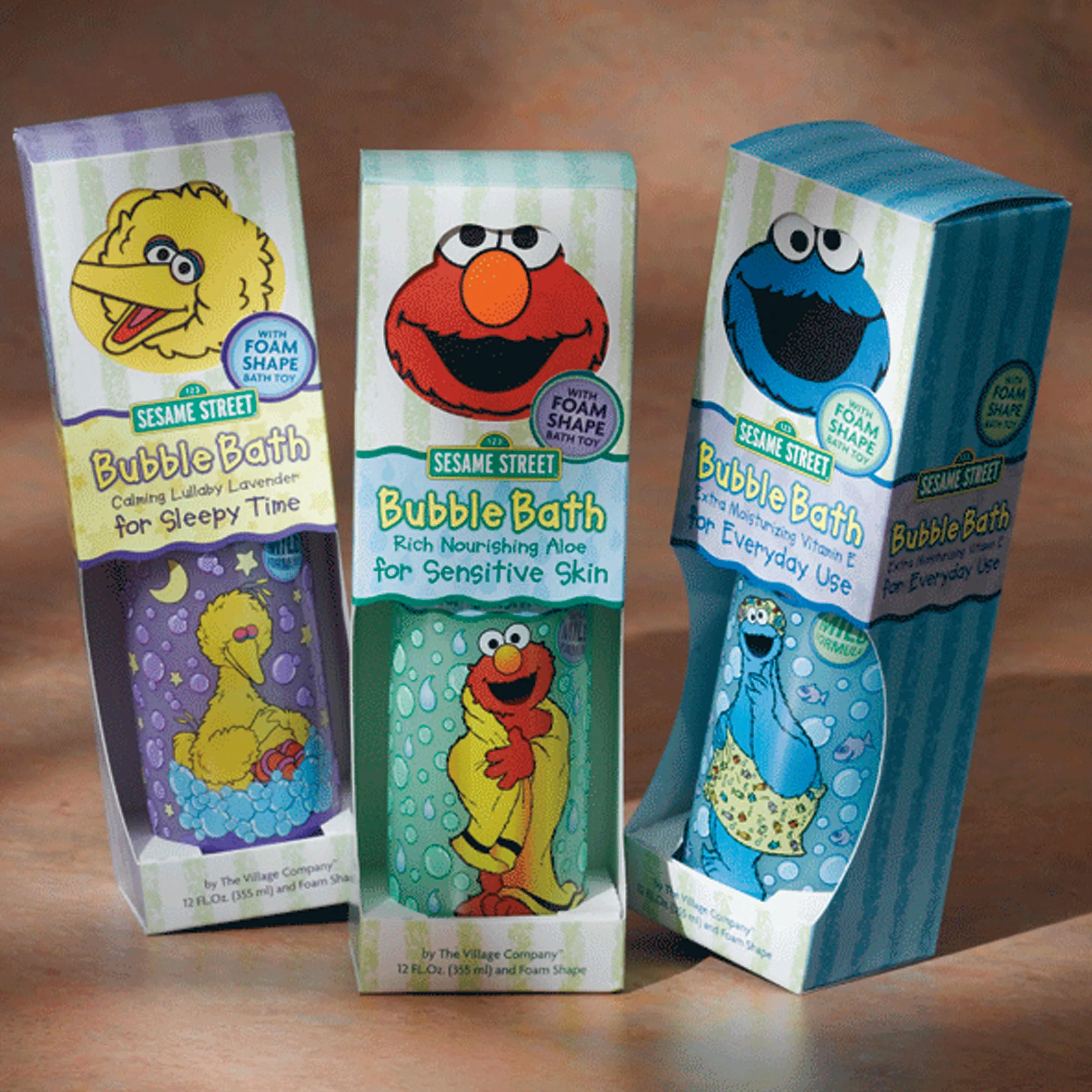 Sesame Street licensed product packaging
