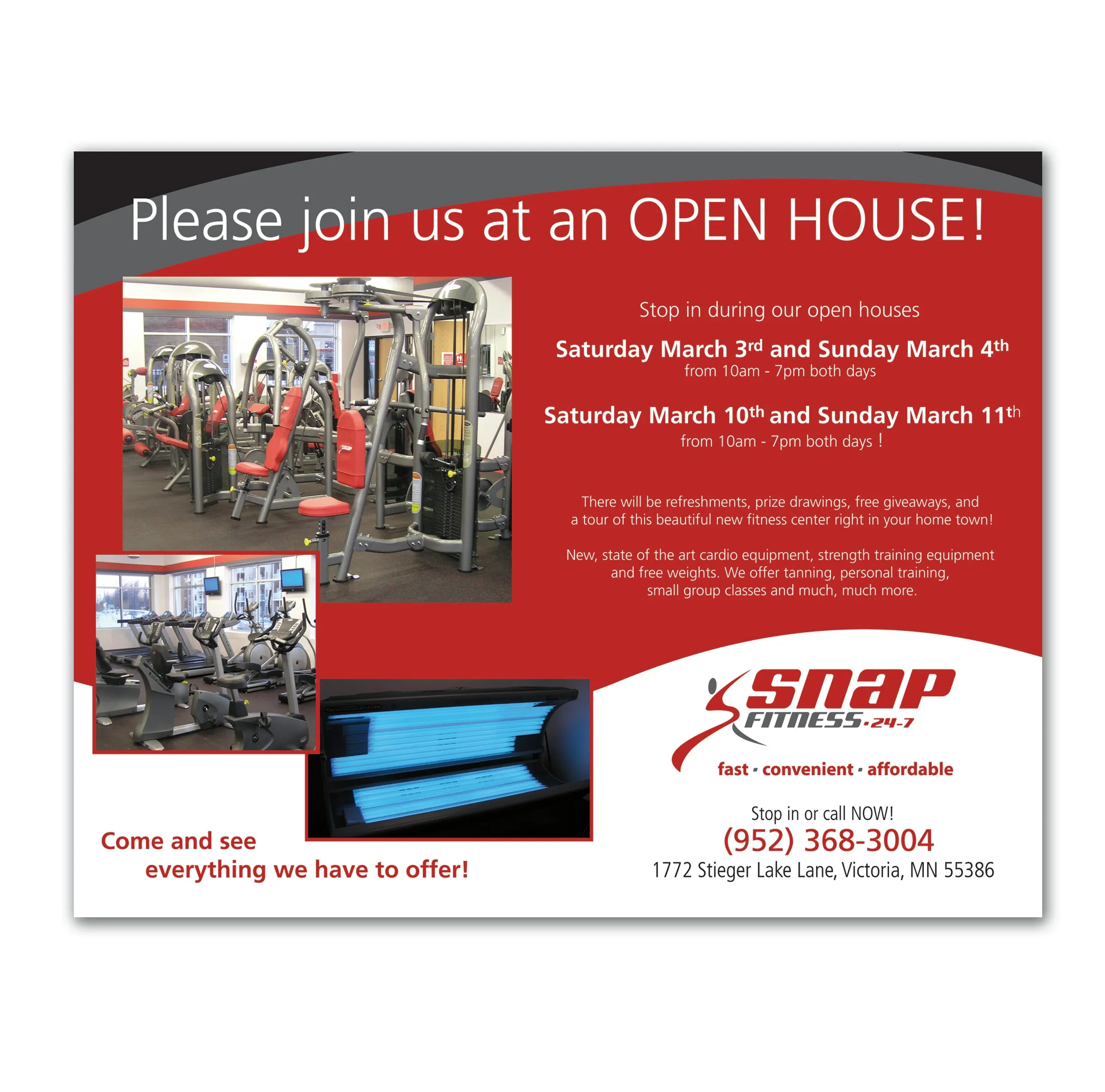 Snap Fitness direct mail campaign